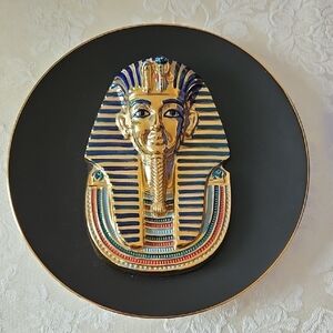 The Bradford Exchange Gold and Blue Pharaoh Wall Decor